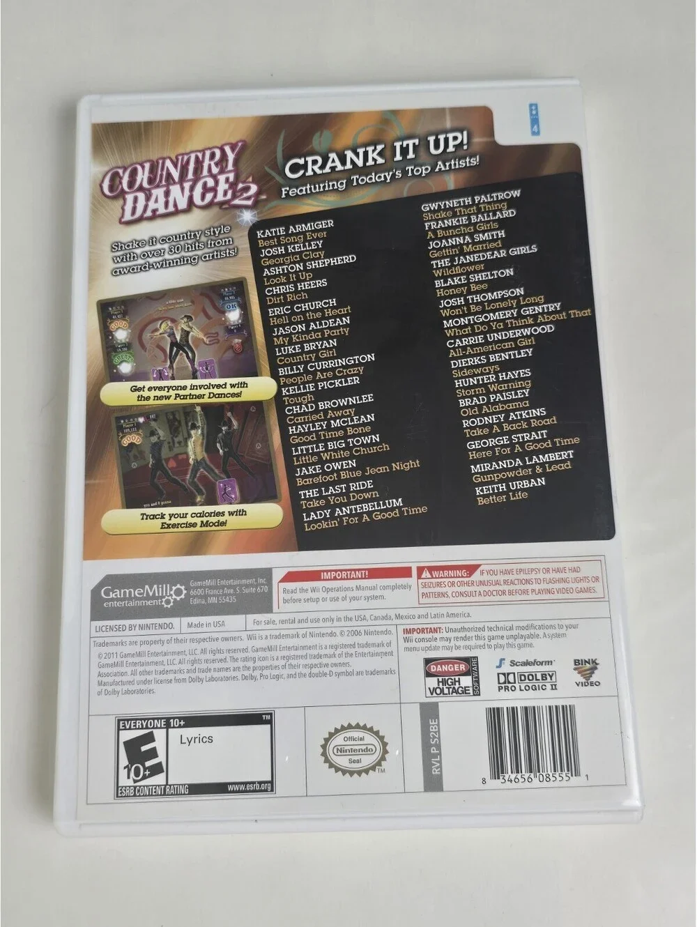 Country Dance 2 ( Nintendo Wii ) CIB Tested